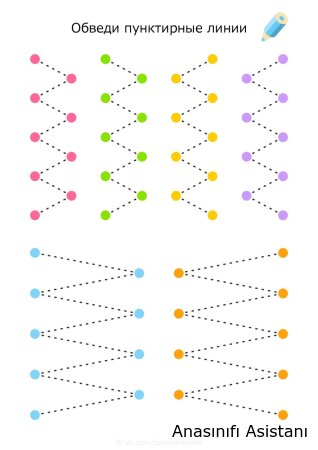 Çizgi Çalışmaları Sayfaları (3-6 Yaş) | El Becerisi Geliştirme PDF İndir