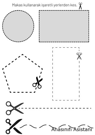 Kes, Yapıştır, Keşfet: Geometrik Şekillerle Motor Beceriler