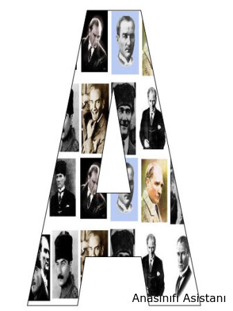 Atatürk Harflerden Pano