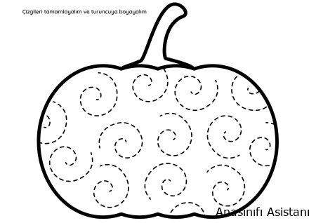Çİzgi Çalışması ve Turuncu renk
