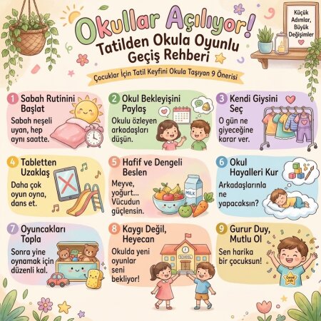 Tatil Modundan Okula Geçiş